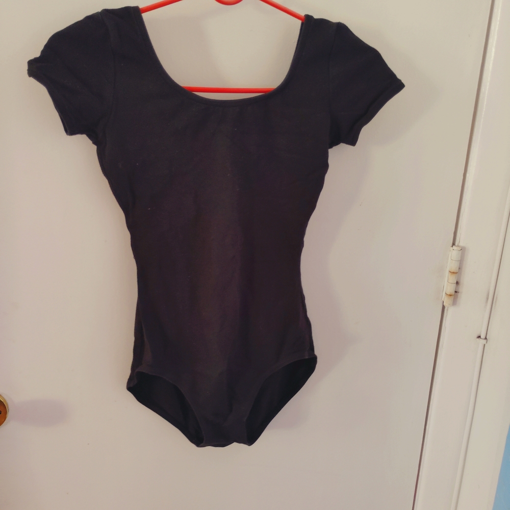 Capezio Black Leotard, Size Small
